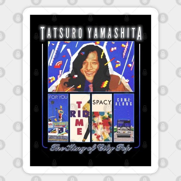 Tatsuro Yamashita / King of City Pop Fanart Design Magnet by snowblood